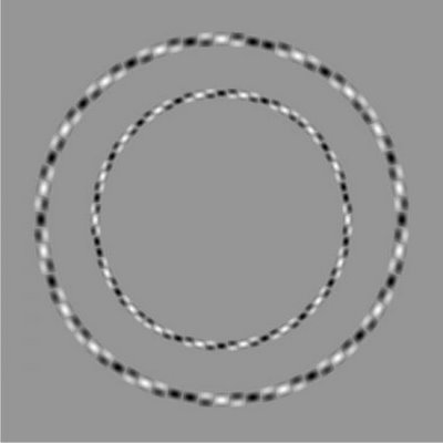 Illusion d'optique de cercles