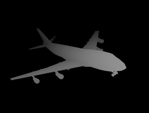 Image 3D d'un avion A747