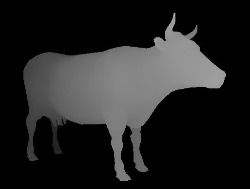 Image 3D d'une vache