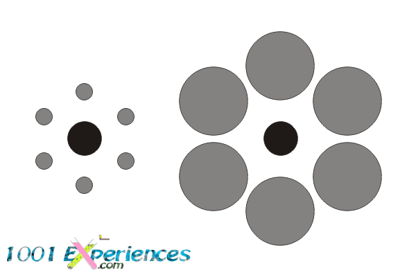 Illusion d'optique constitu� de cercle