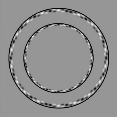 Illusion d'optique cercle parfait ou d�form�