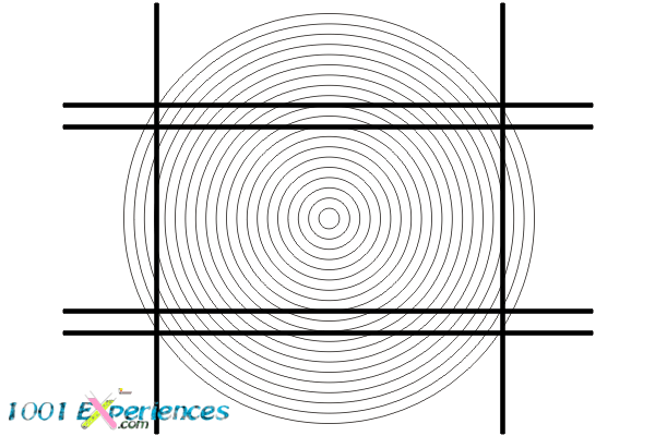 Illusion optique de lignes droites