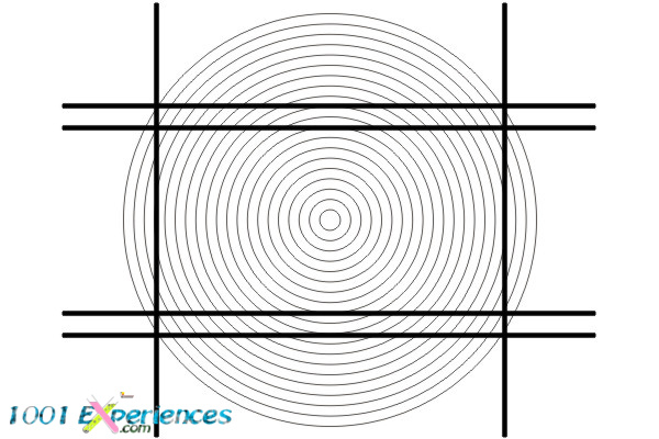 Illusion optique de lignes droites