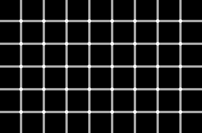 Illusion d'optique points noir