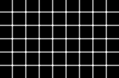 Illusion d'optique points noir