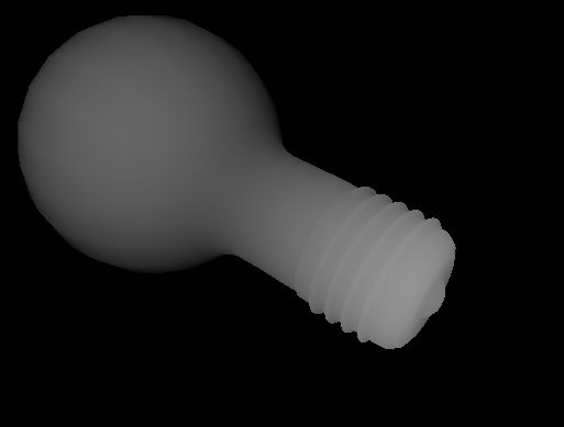 image 3D d'une ampoule