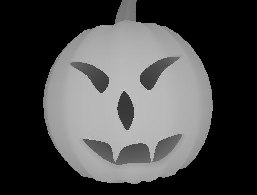 Image 3D d'une citrouille pour halloween
