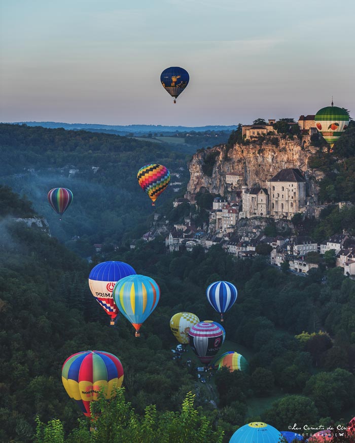 Montgolfiade de Rocamadour dans le Lot Montgolfiade de Rocamadour dans le Lot