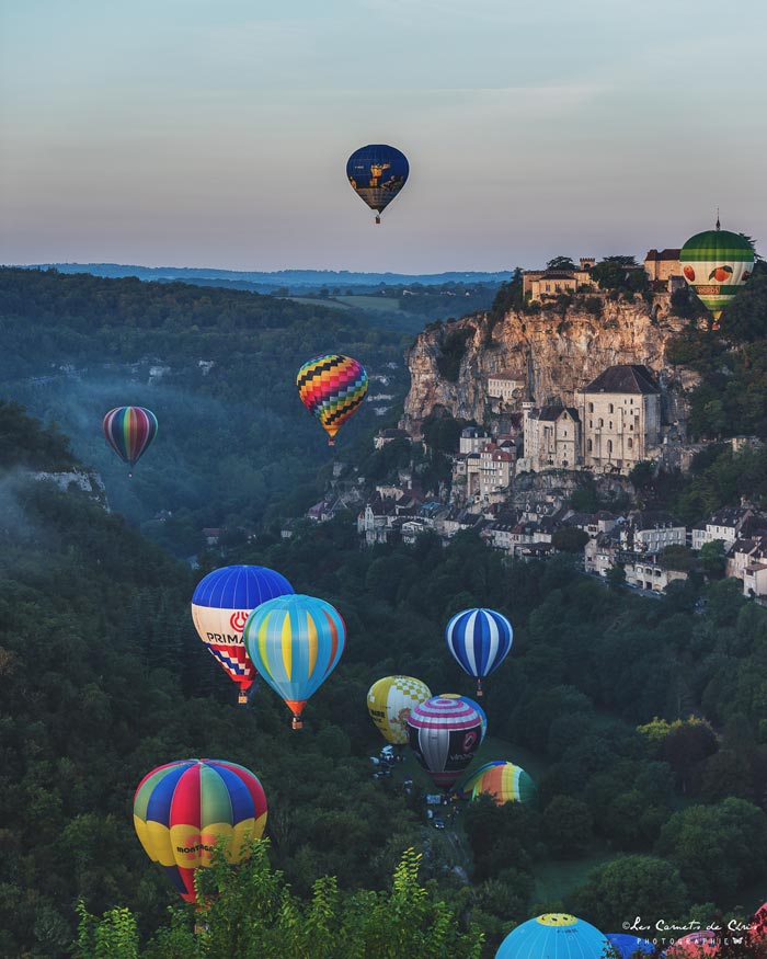 Montgolfiade de Rocamadour dans le Lot