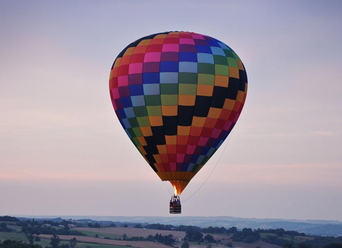 Une mongolfière