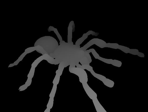Image 3D d'une araignée