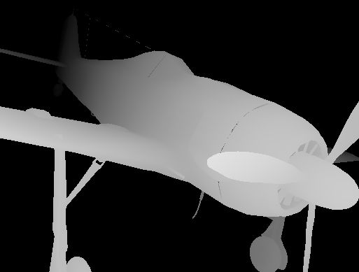 Image 3D d'un avion