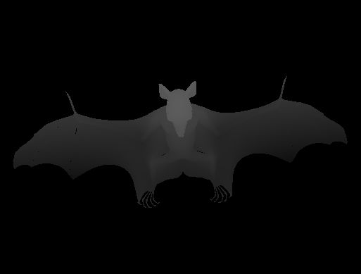 Image 3D d'une chauve-souris