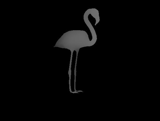 image 3D d'un flamant rose