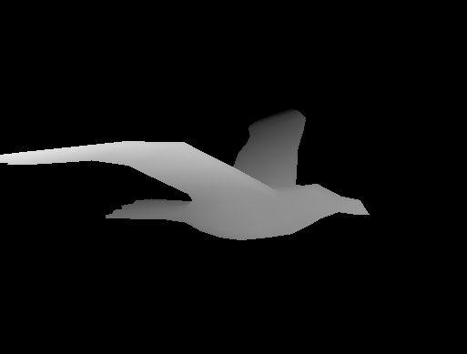 Image 3D d'une mouette