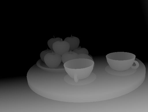 Image 3D d'un plateau de pommes