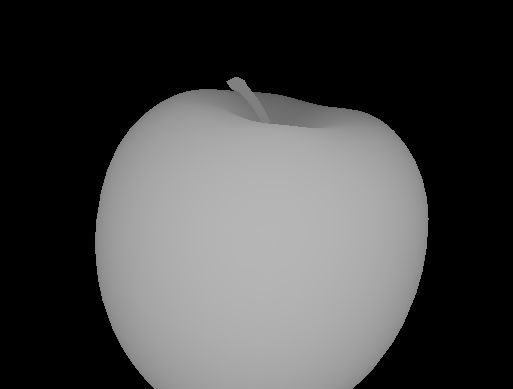 Image 3D d'une pomme