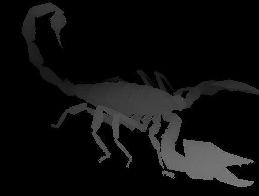 Image 3D d'un scorpion