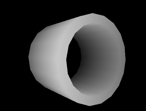 Image 3D d'un tube creux